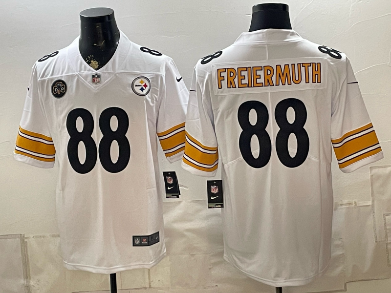 2026 Men Pittsburgh Steelers #88 Freiermuth white Limited Nike NFL Jersey 0901001